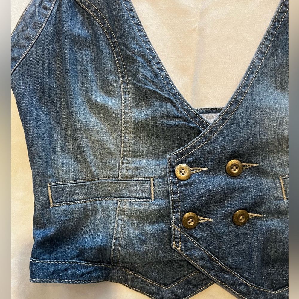 ubfree Women's Denim Halter Vest - Picture 2 of 5